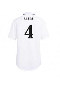 Real Madrid David Alaba #4 Fotballdrakt Hjemme Klær Dame 2022-23 Korte ermer
